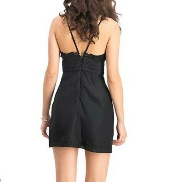 Free People We Go Together Black Embellished Cocktail Mini Dress. Size 4. NWOT - Picture 2 of 15